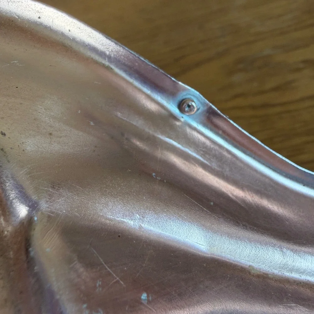 Vintage 1963 A.H.C. Cornucopia Copper Tone Aluminum 5 Cup Jello Cake Mold Pan